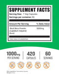 BulkSupplements primer plano de cápsulas veganas y su textura fácil de tragar