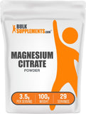 BulkSupplements envase frontal de magnesio citrato, visión clara del producto