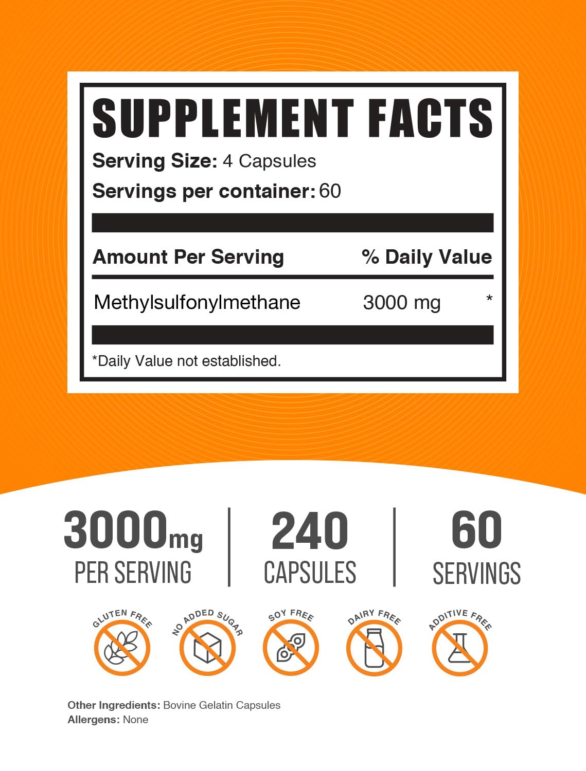 BulkSupplements cápsula en primer plano destacando tamaño fácil de tragar