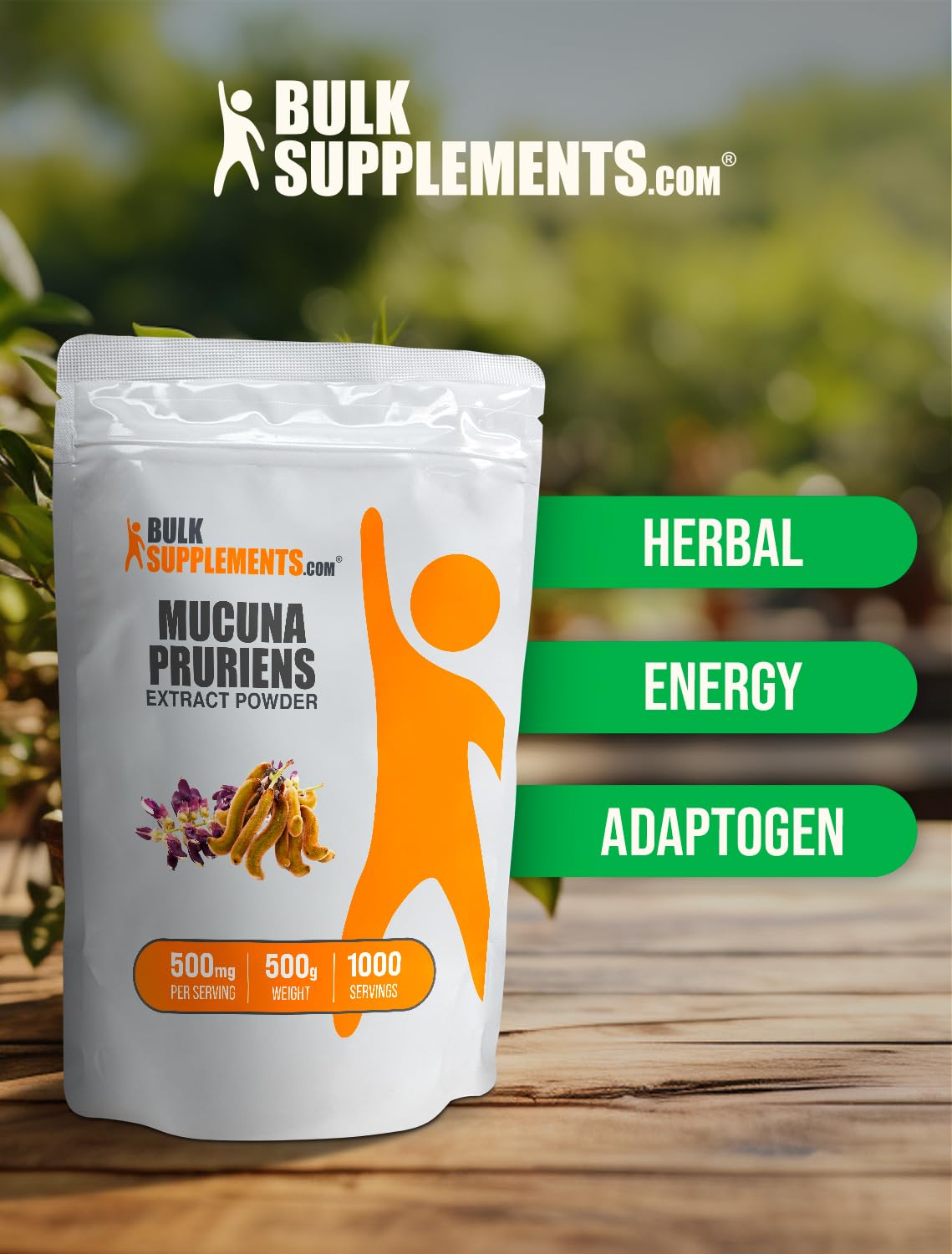 BulkSupplements etiqueta del producto con información de cGMP y pruebas externas