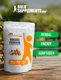 BulkSupplements etiqueta del producto con información de cGMP y pruebas externas