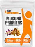 BulkSupplements frasco frontal del Mucuna pruriens mostrando etiqueta clara y formato