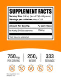 BulkSupplements polvo de NAG textura fina, se mezcla fácilmente en bebidas