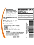 BulkSupplements envase abierto con cápsulas listos para el consumo diario