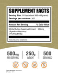 BulkSupplements textura del polvo de champiñón blanco en primer plano, fácil de mezclar
