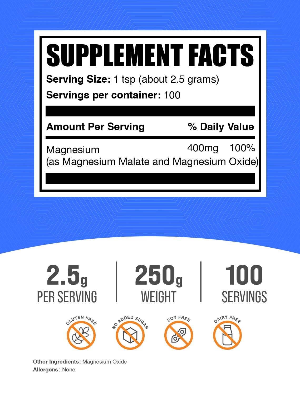 BulkSupplements textura del polvo granular para mezclar fácilmente