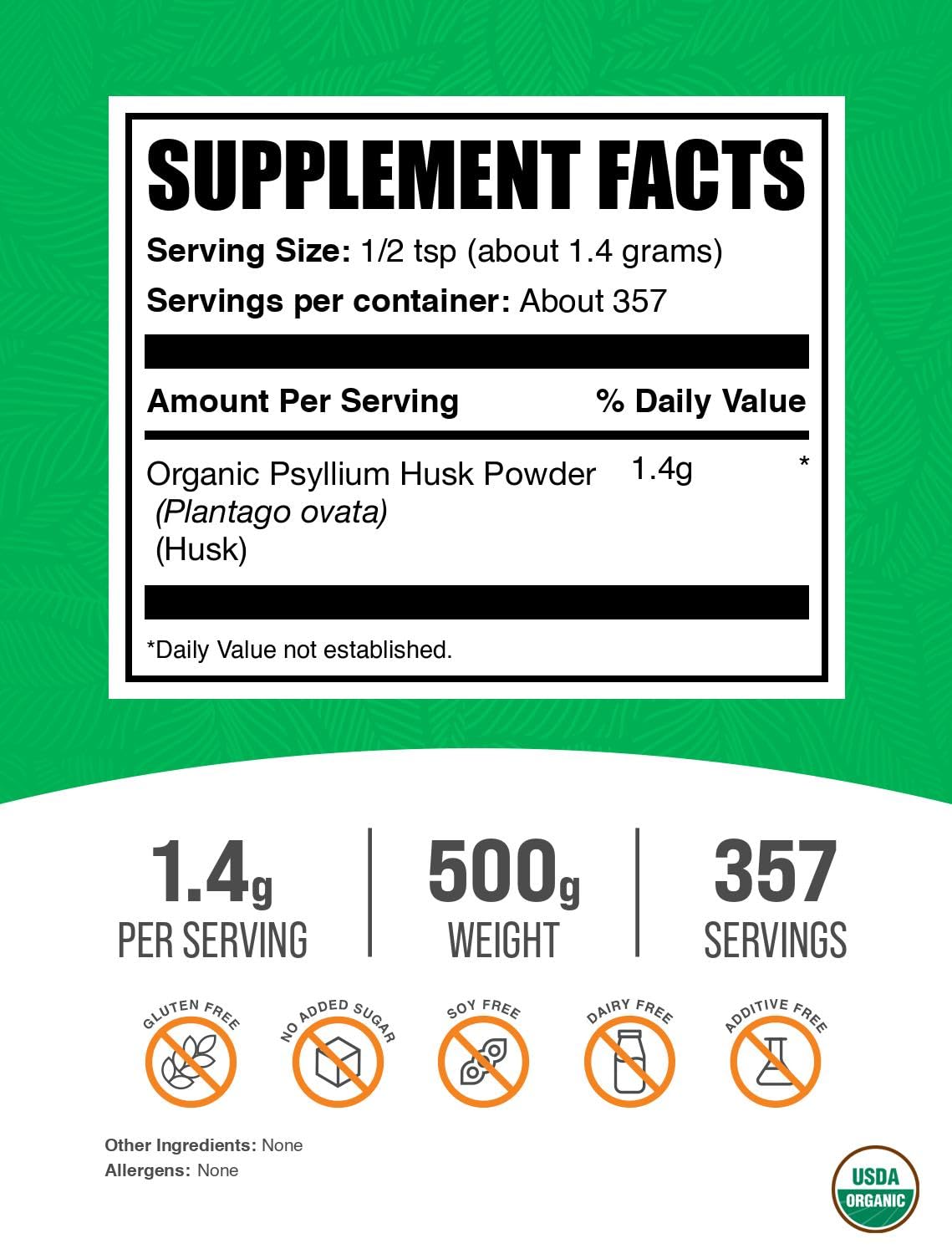 BulkSupplements primer plano de textura del polvo, fibra orgánica fina fácil de mezclar