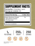 BulkSupplements cucharilla con 1 g de Reishi lista para medir, facilita dosis precisa