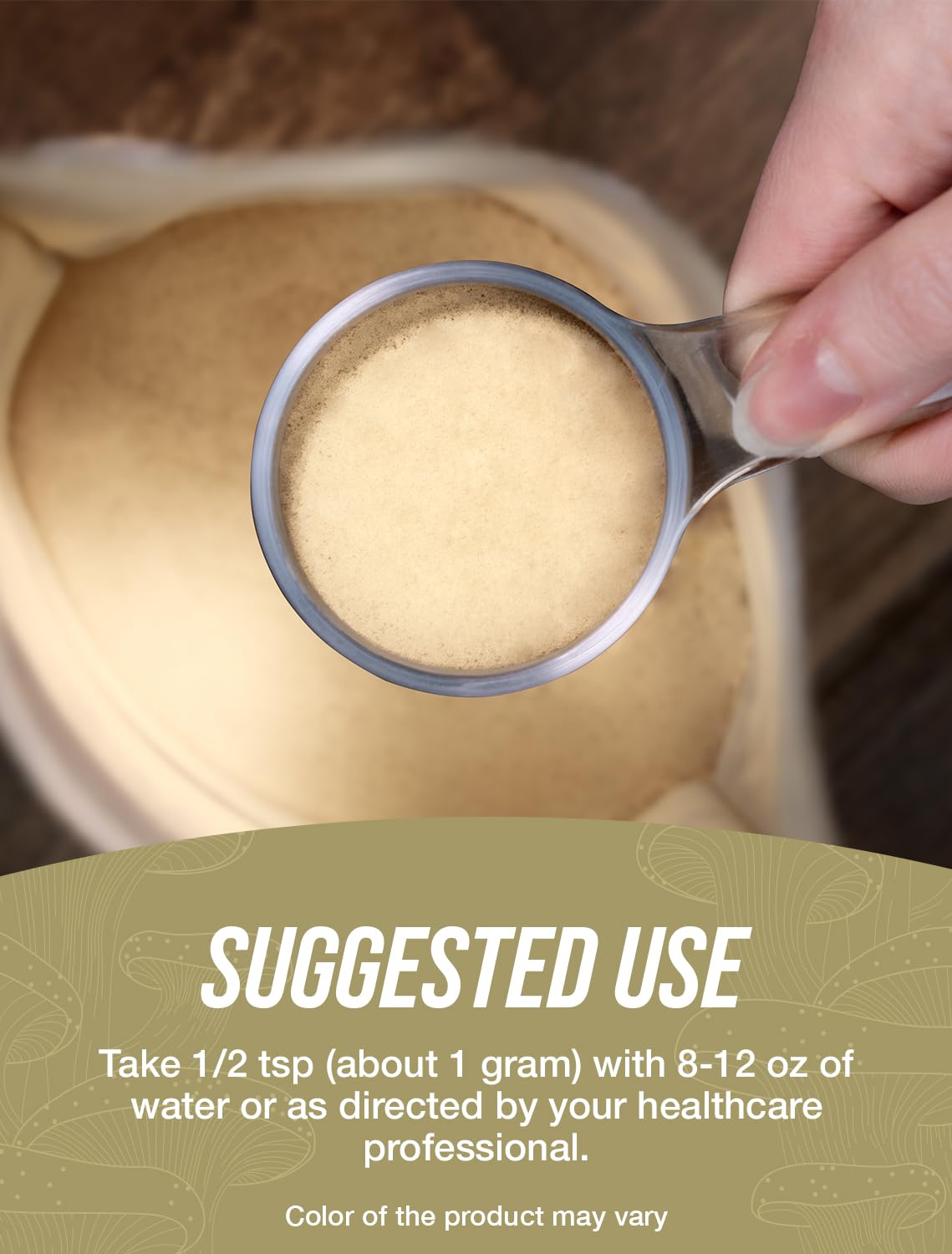 BulkSupplements Reishi mezclado en batido saludable, integración fácil en bebidas