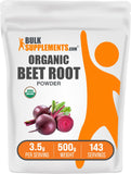 BulkSupplements envase frontal 500 g mostrando etiqueta y beneficios