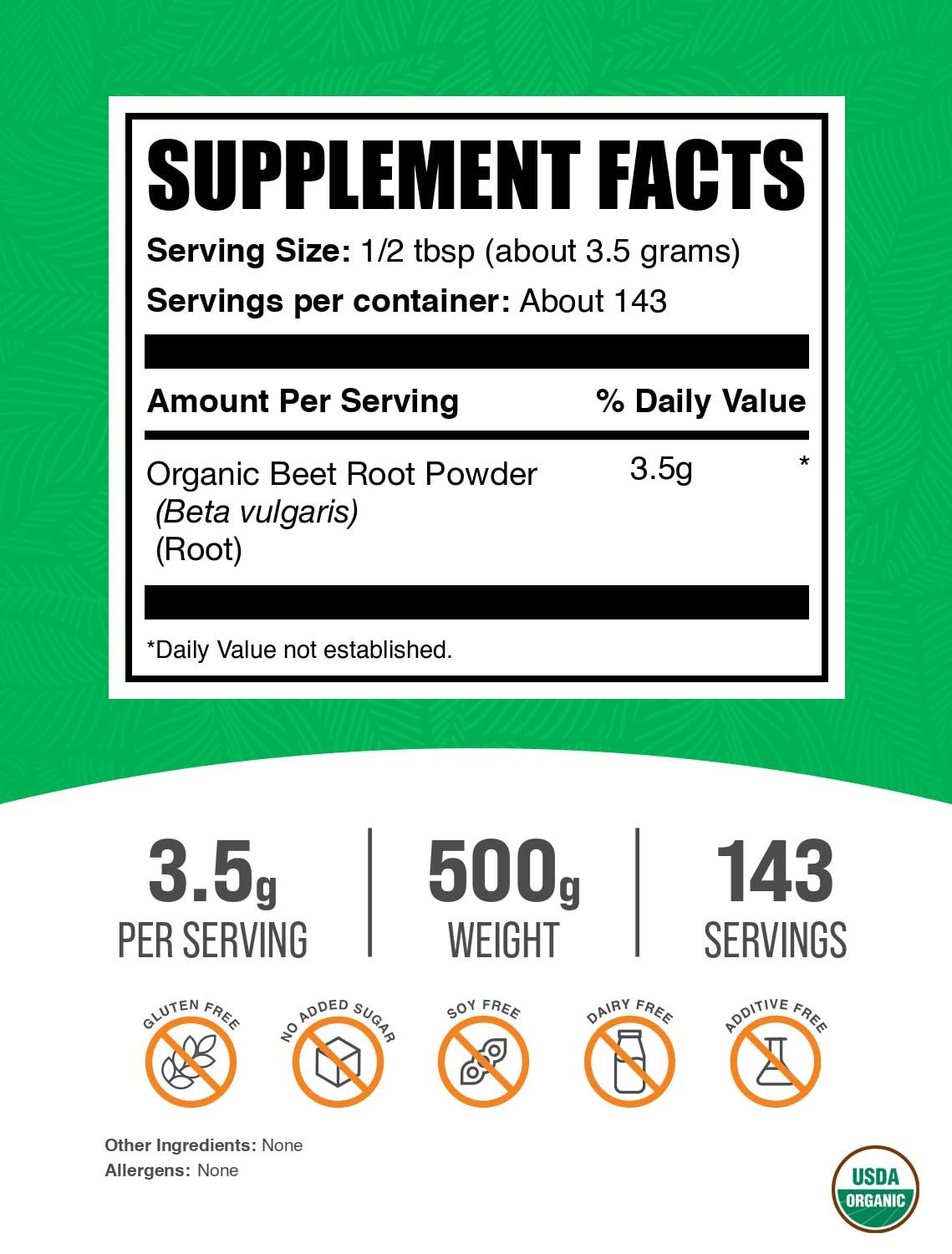 BulkSupplements cucharada con polvo de remolacha, fácil dosificar