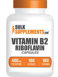 BulkSupplements frente del envase mostrando 180 cápsulas y confianza de marca