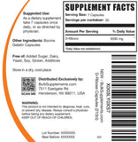 BulkSupplements detalle de cápsulas para ver textura y acabado, fácil de tragar