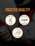 BulkSupplements etiqueta con información nutricional y pruebas de calidad
