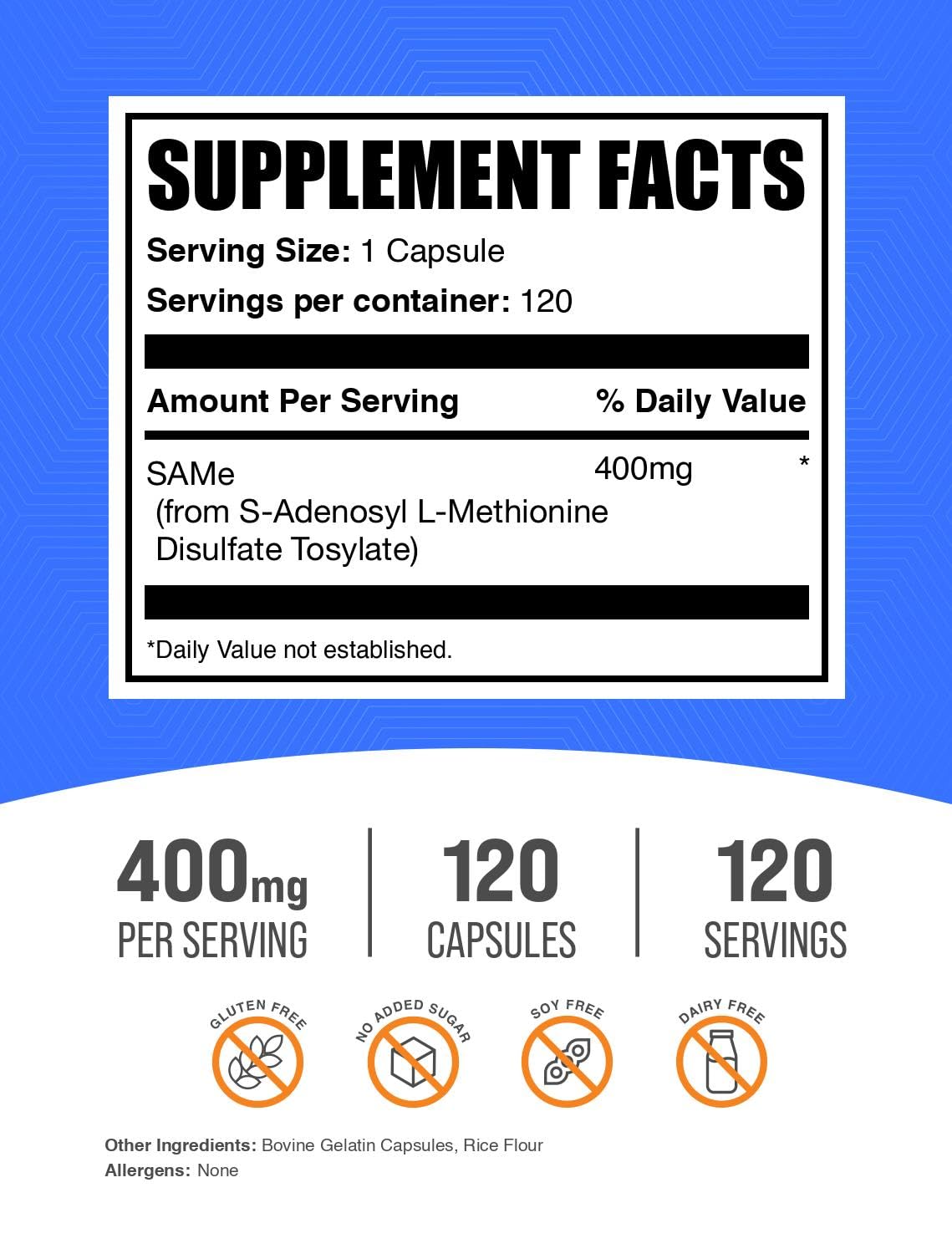 BulkSupplements cápsula abierta detalle mostrando contenido fino y dosificación