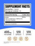 BulkSupplements cápsula abierta detalle mostrando contenido fino y dosificación