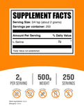 BulkSupplements textura del polvo de L‑Serine mostrando pureza y fácil disolución