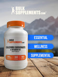 BulkSupplements grupo de softgels dispersos mostrando cantidad y forma