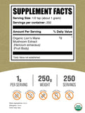 BulkSupplements polvo de Melena de León textura fina para mezcla fácil