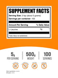 BulkSupplements textura del polvo de leucina en primer plano para mezcla fácil