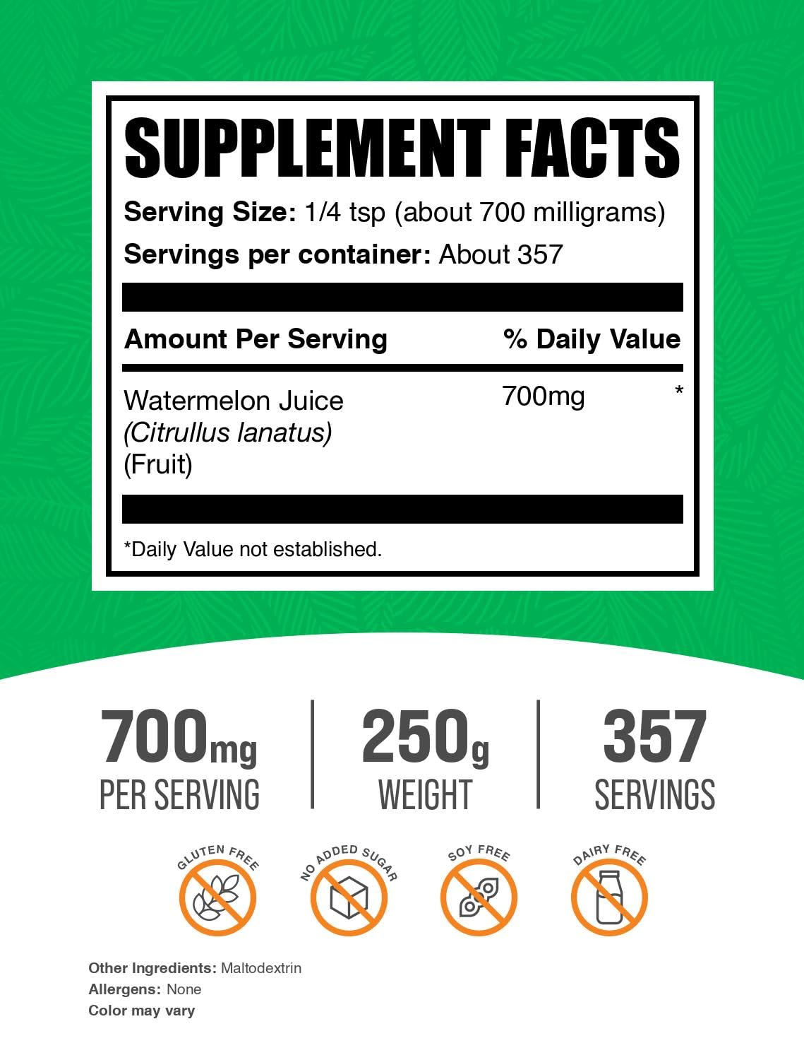 BulkSupplements primer plano de la textura fina del polvo con fácil disolución