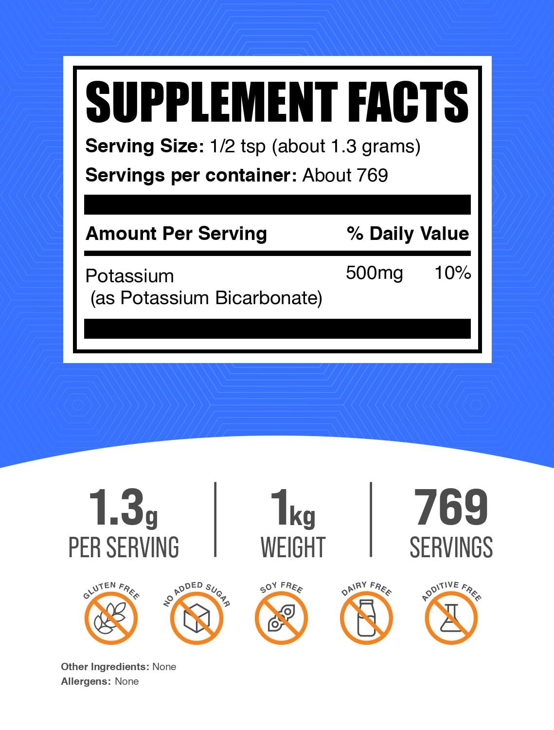 BulkSupplements detalle de la textura del polvo para mezcla fácil y pura