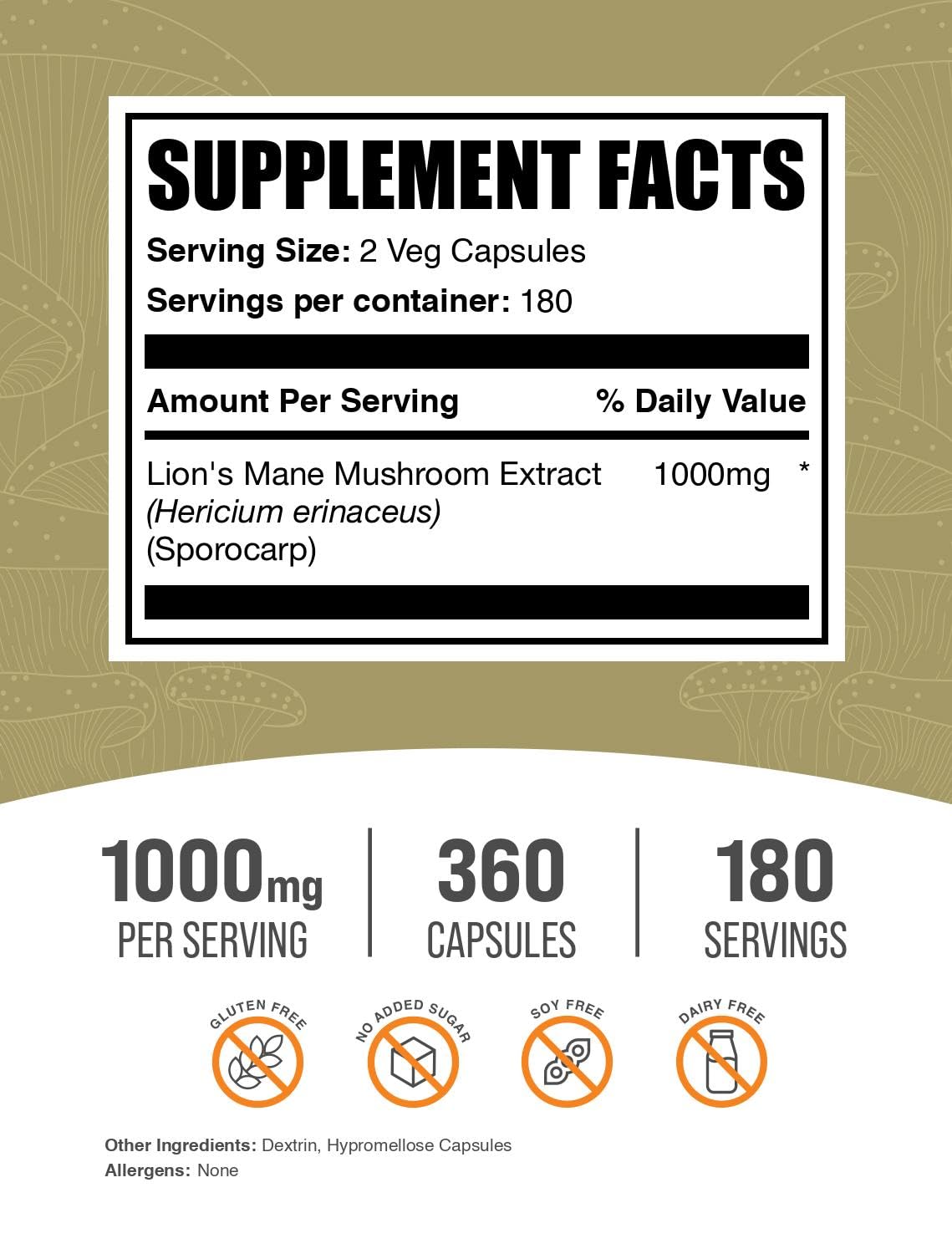BulkSupplements primer plano del polvo de extracto mostrando textura concentrada