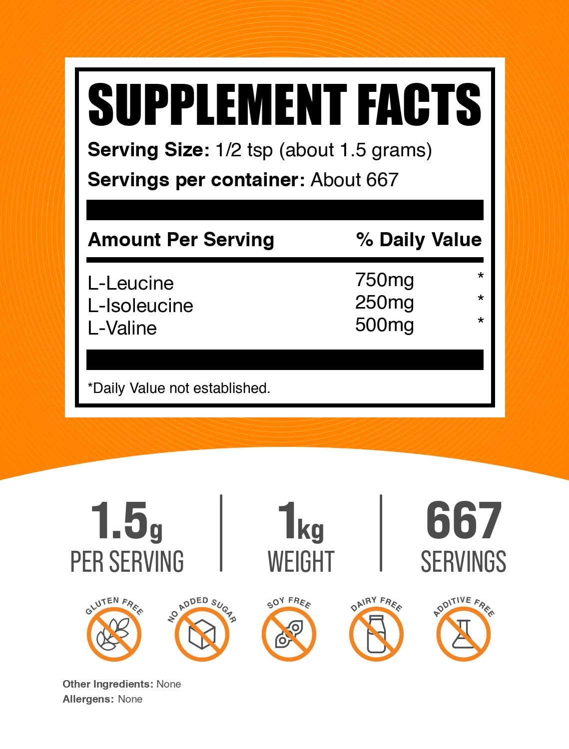 BulkSupplements polvo en primer plano, textura fina ideal para mezclar