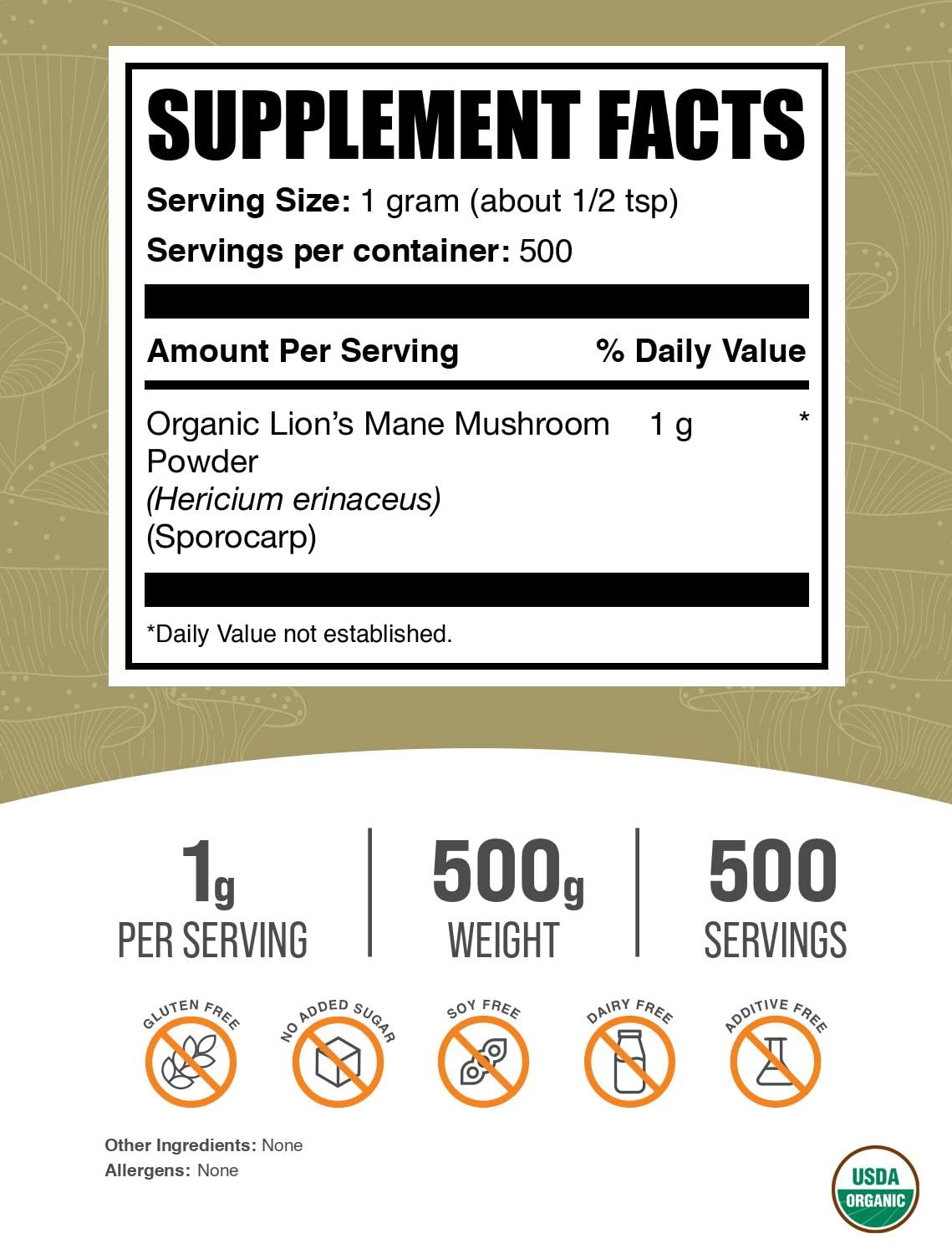 BulkSupplements primer plano de polvo con textura fina y aspecto uniforme