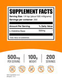 BulkSupplements textura del polvo fina y blanca para fácil mezcla