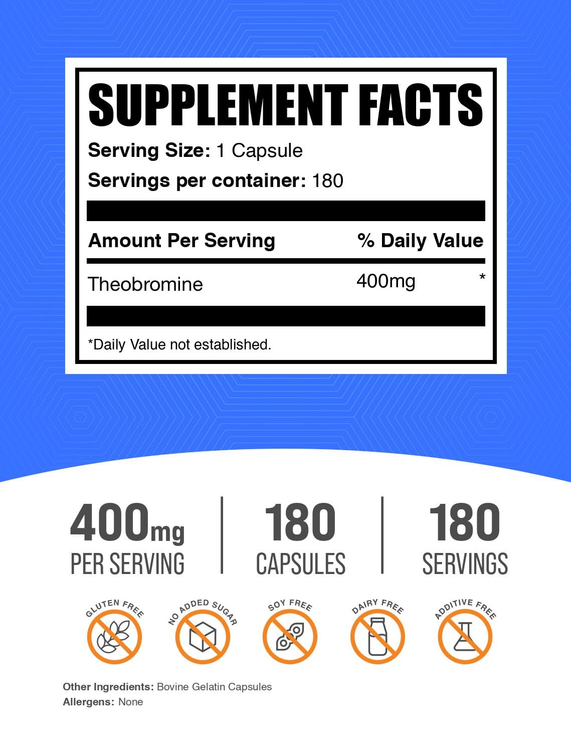 BulkSupplements primer plano de cápsula mostrando dosis y fácil toma
