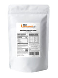 BulkSupplements envase 1 kg junto a botella para comparar tamaño y duración