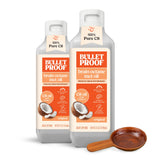 Bulletproof botella frontal mostrando el pack doble y conveniencia