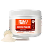 Bulletproof CollaGelatin frasco frontal mostrando etiqueta y tamaño práctico para despensa