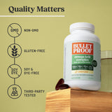 Bulletproof etiqueta nutricional en detalle que destaca 1560 mg de omega‑3