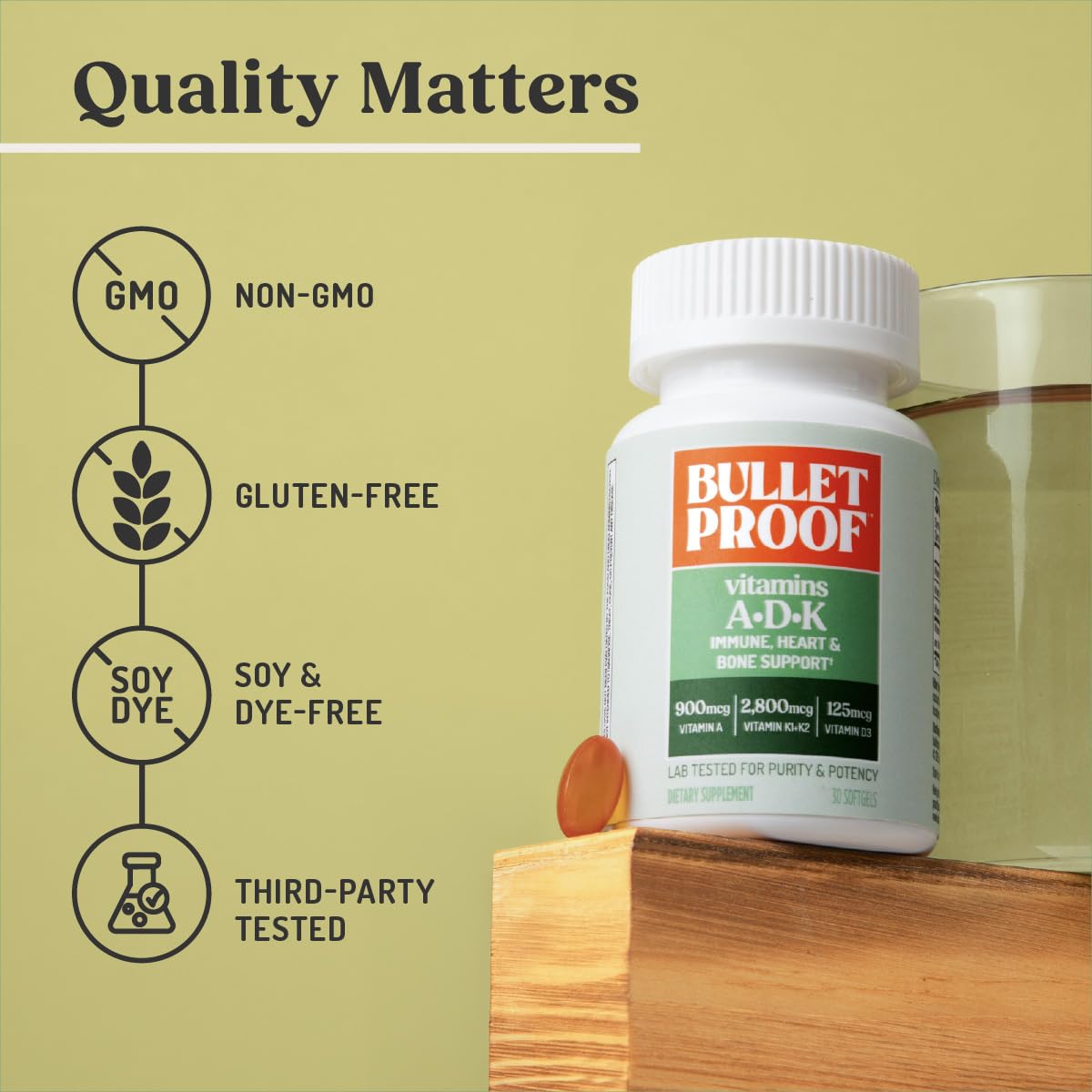 Bulletproof etiqueta con valores nutricionales para transparencia y confianza