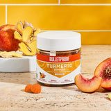 Bulletproof gomitas en mano para comparar tamaño y porción conveniente