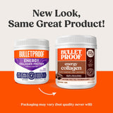 Bulletproof primer plano de polvo con textura fina y aroma a cacao