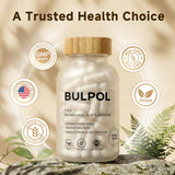 BULPOL etiqueta nutricional enfocada, muestra ingredientes y pureza