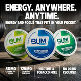 Bum Energy primer plano de una bolsita mostrando textura y liberación controlada
