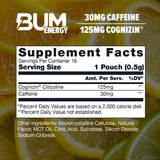 Bum Energy lata abierta con 16 bolsitas visibles para conveniencia