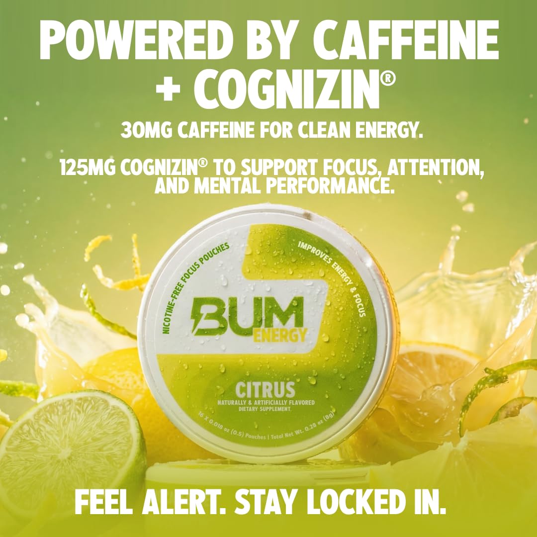 Bum Energy etiqueta con ingredientes que muestra transparencia
