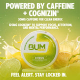 Bum Energy los cinco paquetes sellados listos para uso prolongado