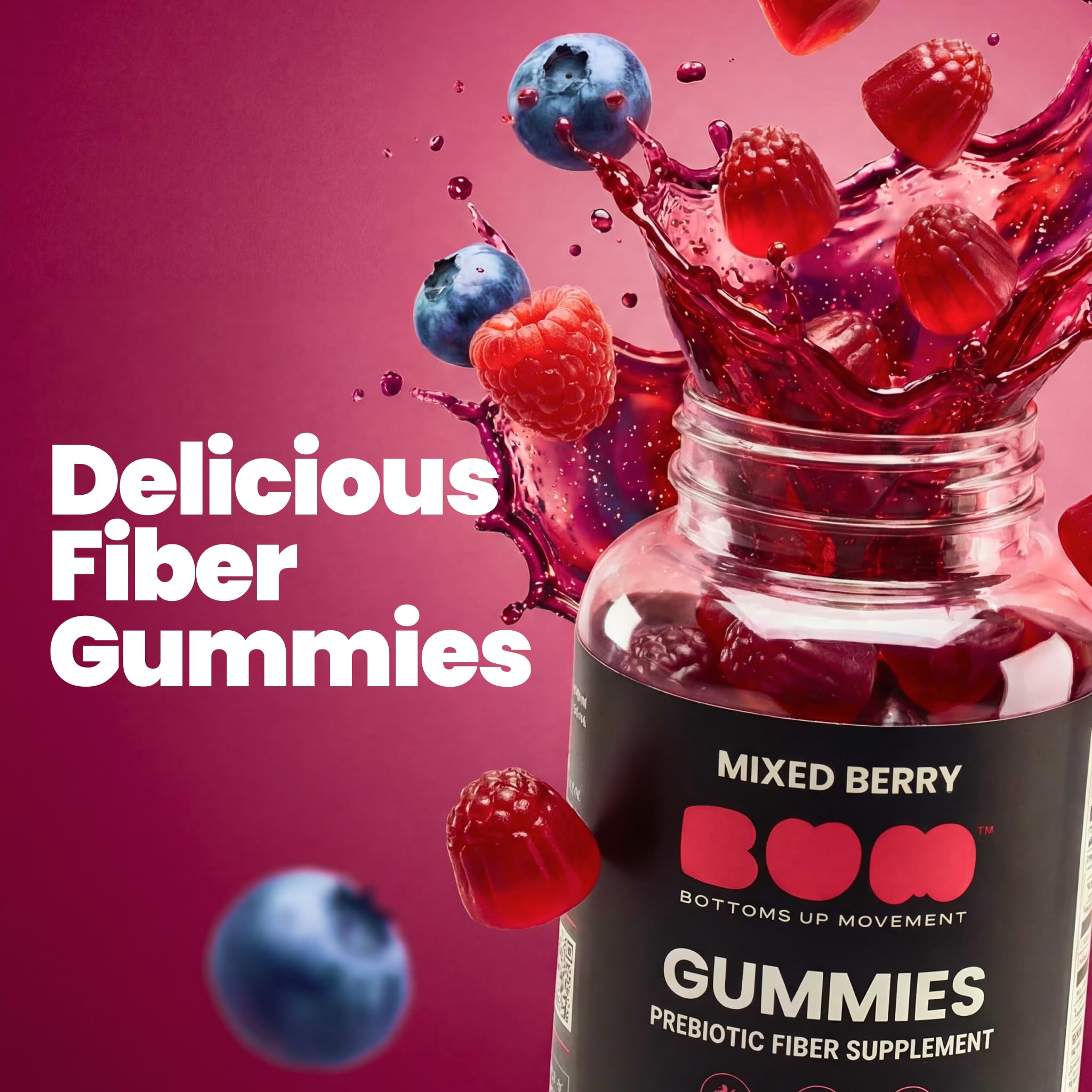 BUM primer plano textura de gomitas que resalta suavidad y sabor atractivo