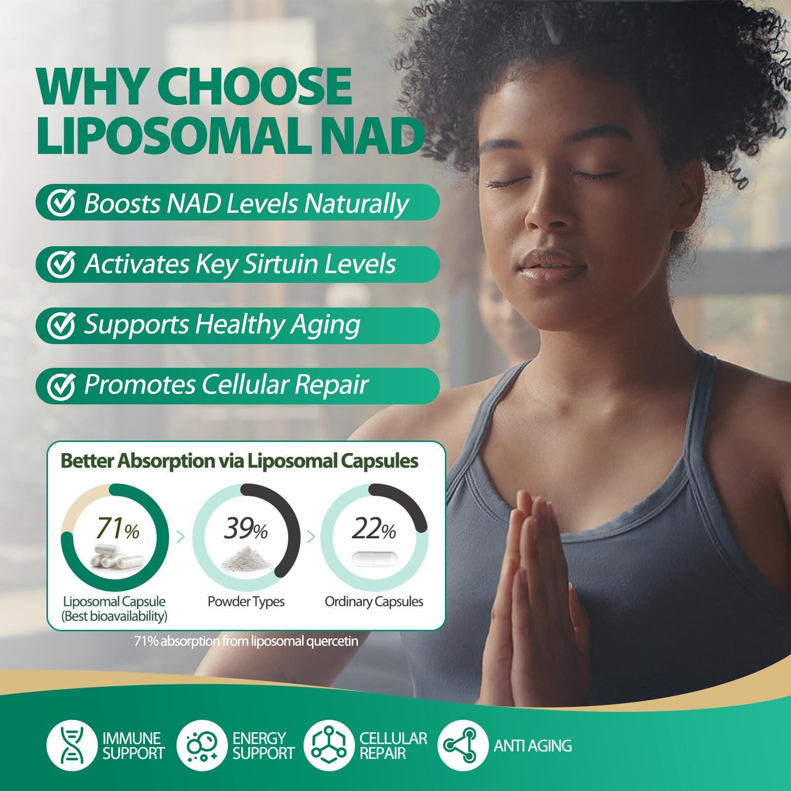 BURMINY fórmula liposomal vista de textura que protege ingredientes