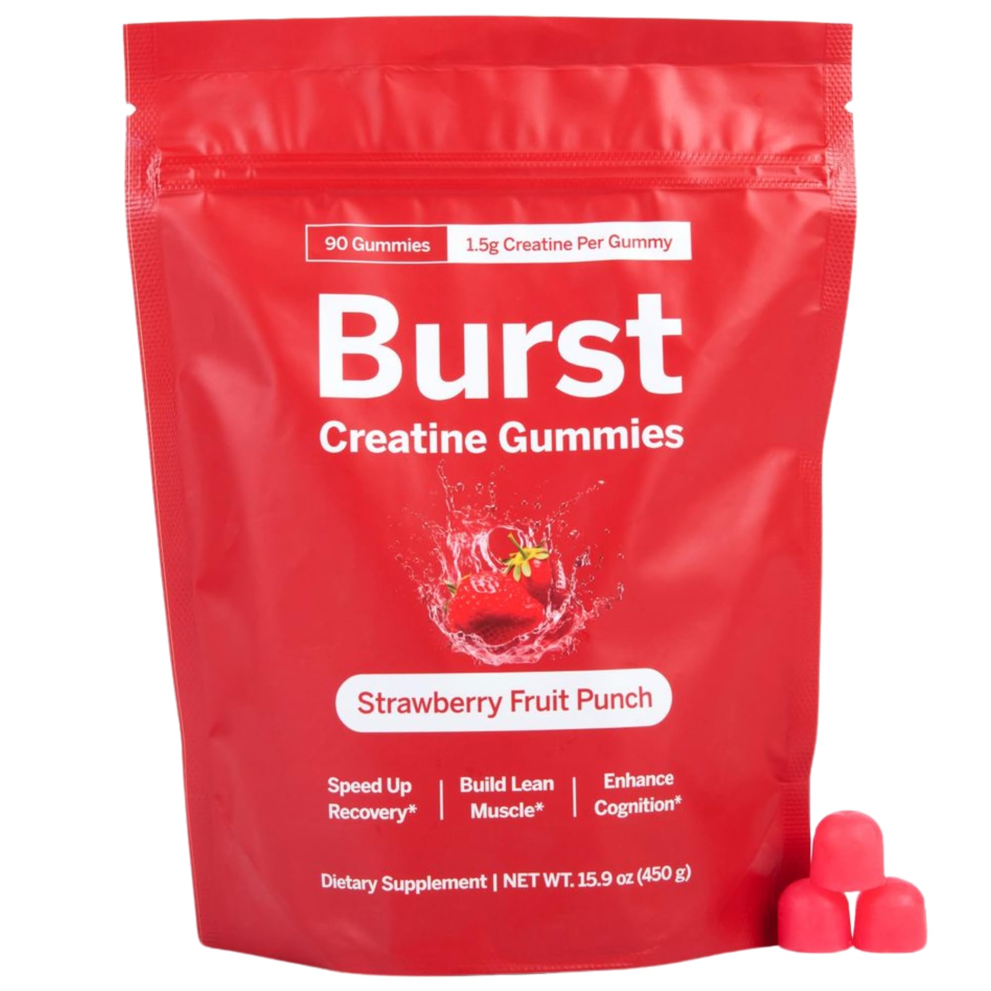 Persona tomando Burst Creatine antes de entrenamiento por conveniencia