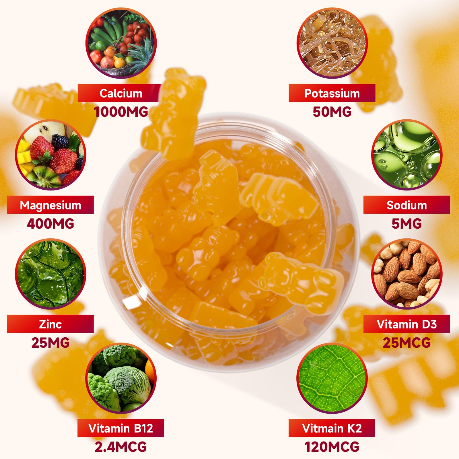 BVIVLOO etiqueta nutricional enfocada que muestra ingredientes clave