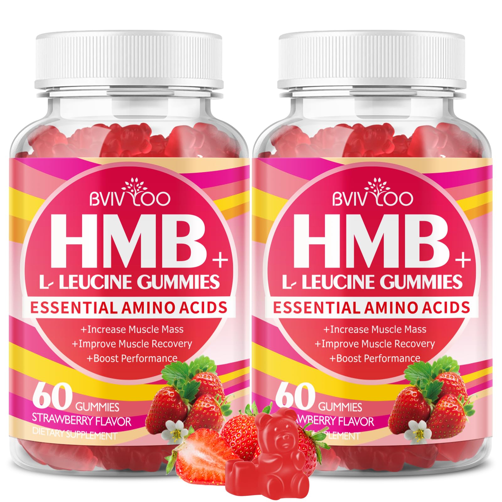 BVIVLOO envase frontal claro y llamativo mostrando las 120 gomitas y beneficios