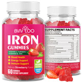 BVIVLOO frente del envase mostrando 60 gomitas y beneficios claros