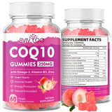 BVIVLOO envase frontal de gomitas CoQ10 mostrando 60 unidades y beneficio práctico